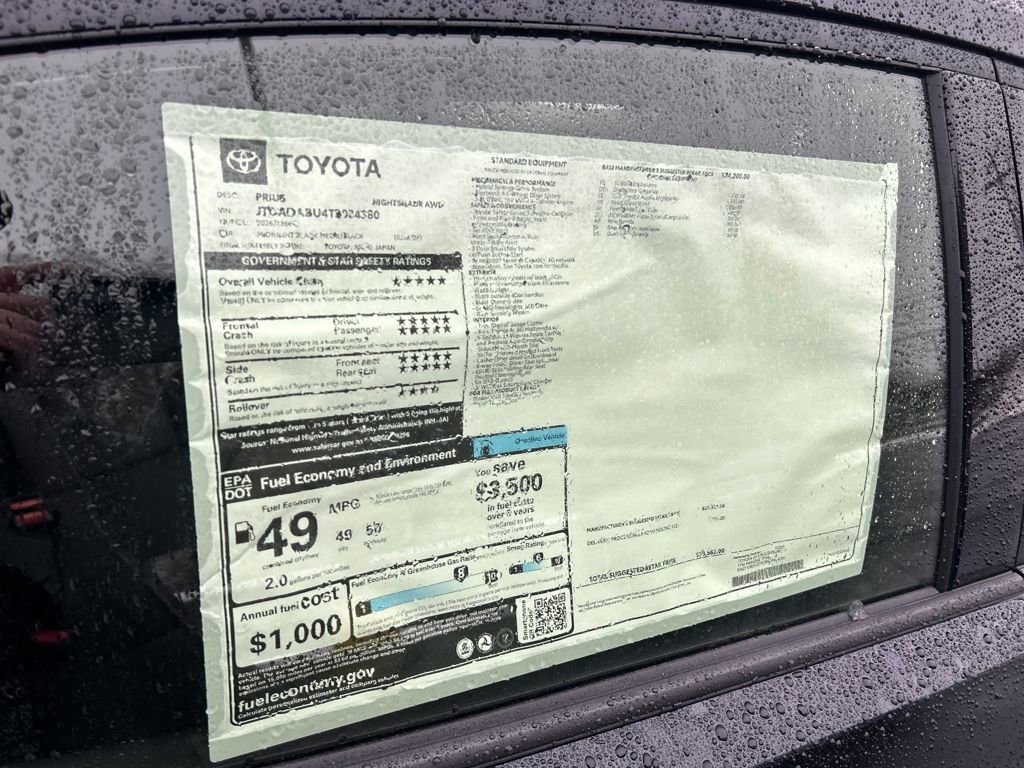 New 2026 Toyota Prius AWD image 30