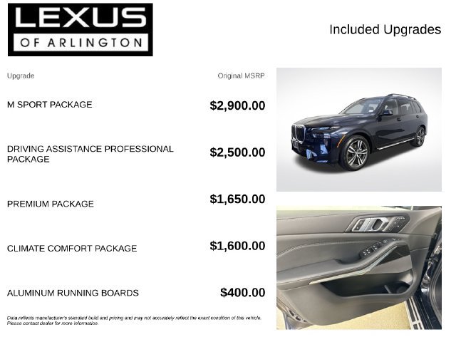 Used 2026 BMW X7 xDrive40i w/ M Sport Package AWD/4WD image 4