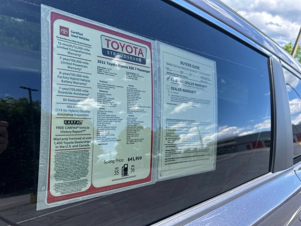 Certified 2021 Toyota Sienna XSE w/ XSE Plus Package AWD/4WD image 31