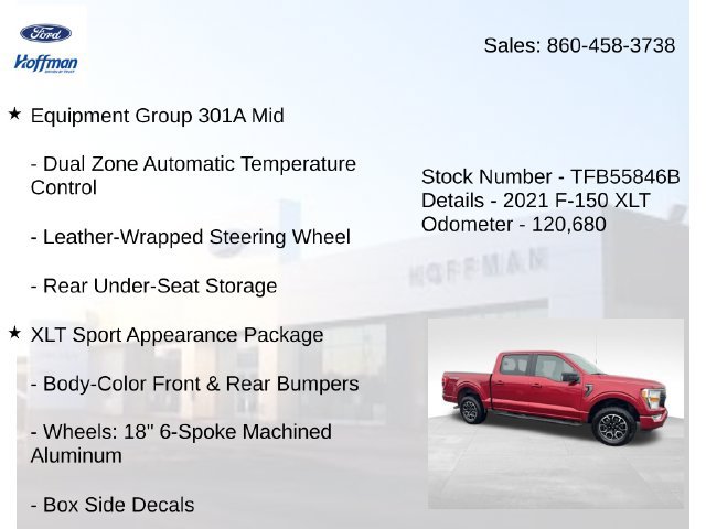 Used 2021 Ford F150 XLT w/ Equipment Group 301A Mid AWD/4WD image 10