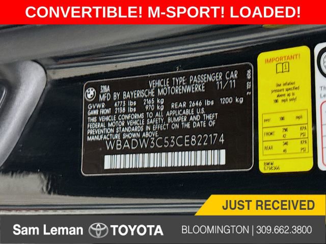 Used 2012 BMW 328i Convertible image 31