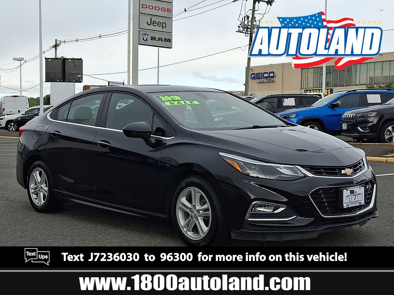Used 2018 Chevrolet Cruze LT w/ Sun And Sound Package image 1