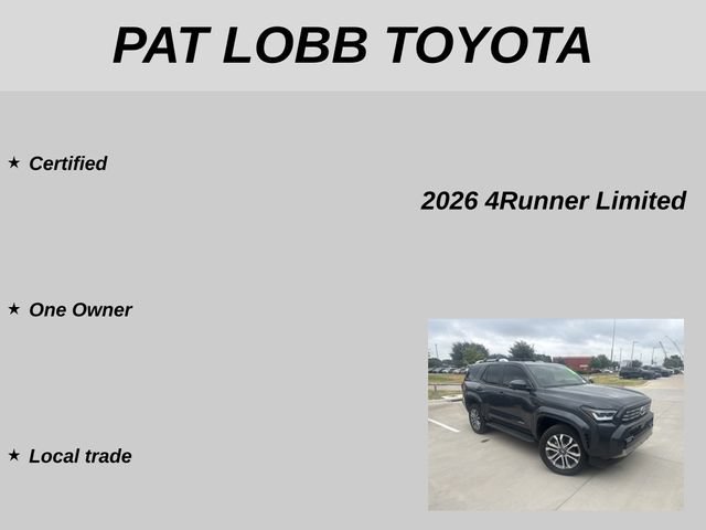 Certified 2026 Toyota 4Runner Limited AWD/4WD image 13