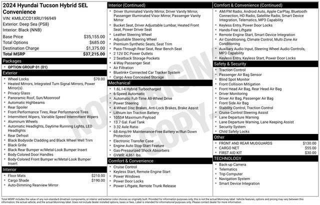 Used 2024 Hyundai Tucson SEL image 37