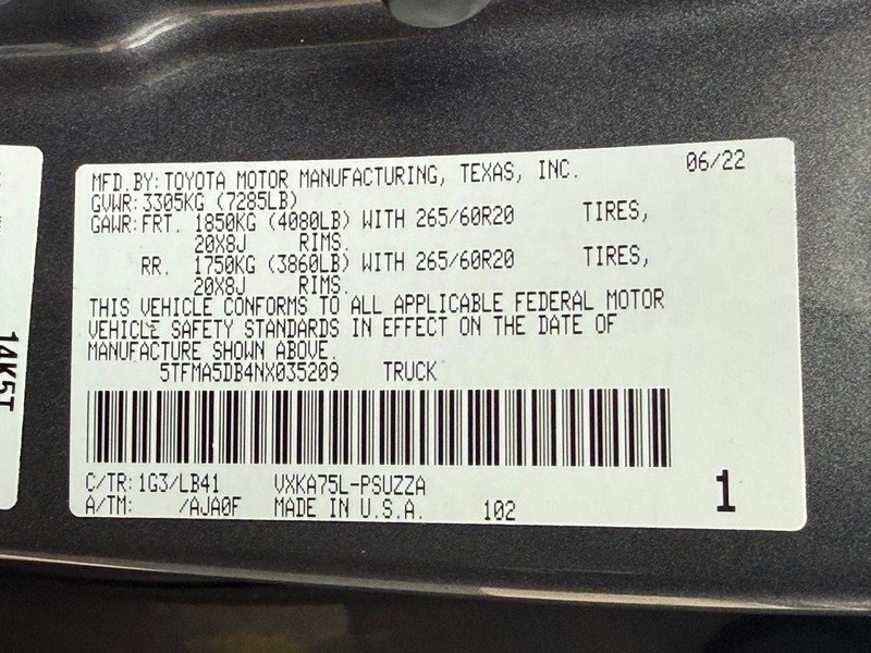 Used 2022 Toyota Tundra 1794 Edition image 33