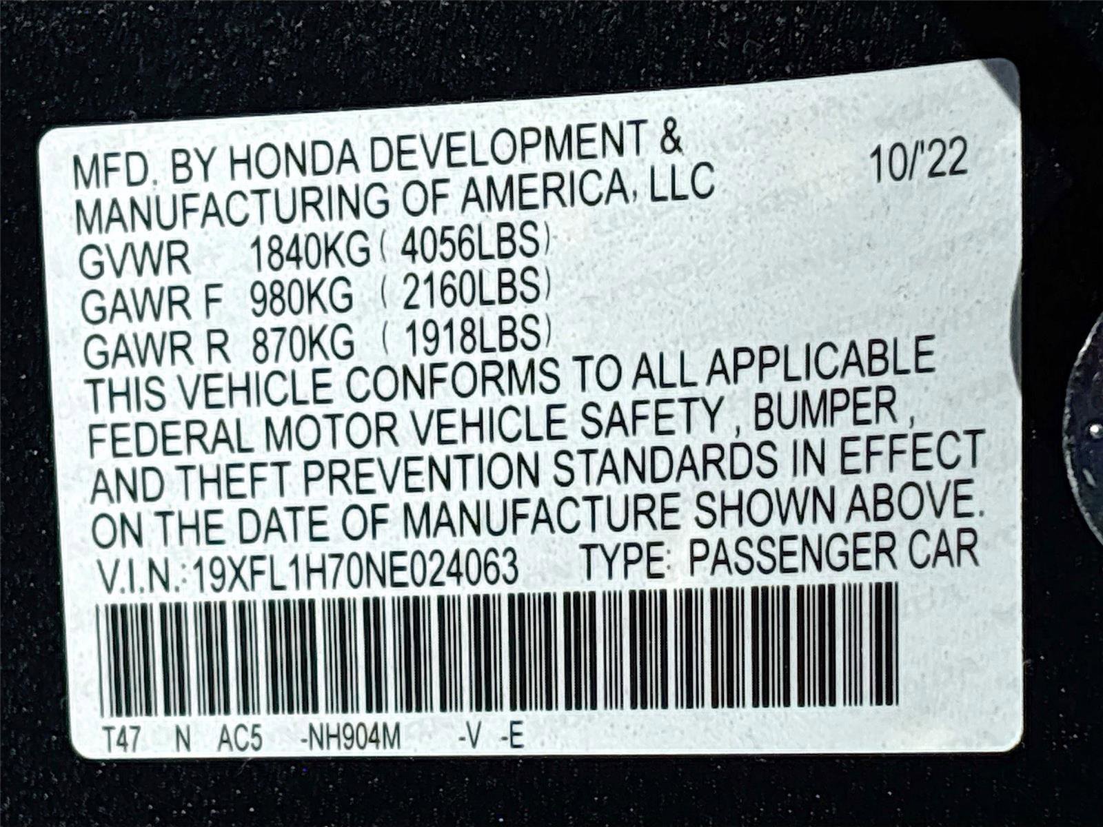 Certified 2022 Honda Civic EX-L image 35