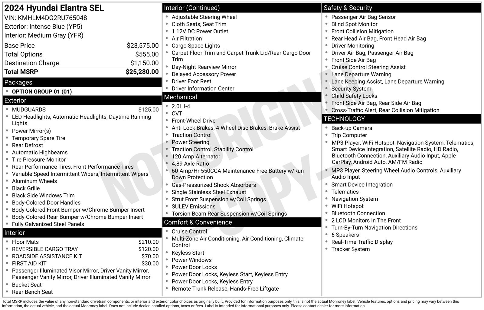 Certified 2024 Hyundai Elantra SEL FWD image 28
