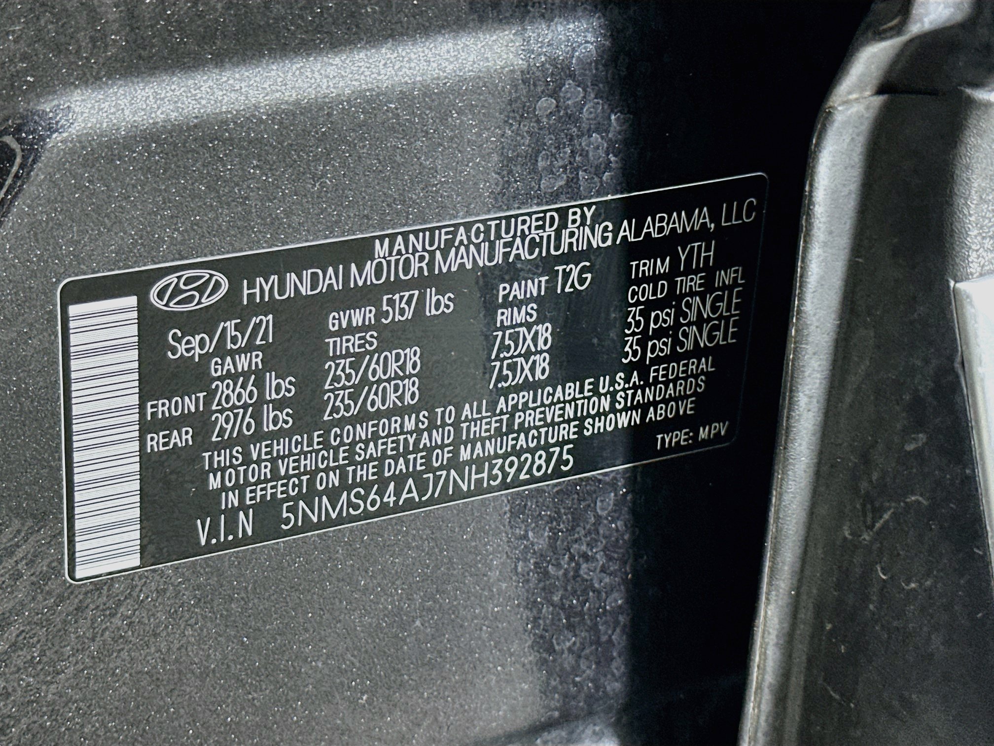 Used 2022 Hyundai Santa Fe SEL w/ Convenience Package FWD image 12