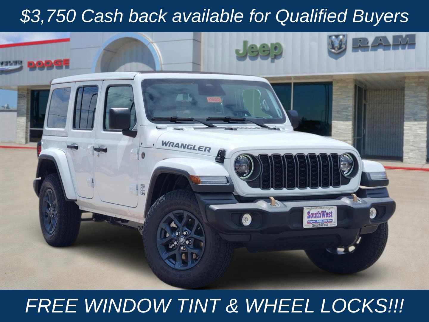 New 2026 Jeep Wrangler Unlimited Sport AWD/4WD image 1