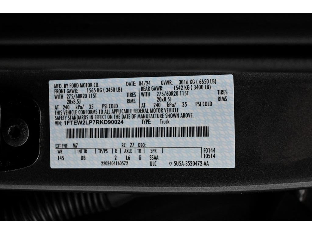 Used 2024 Ford F150 STX w/ STX Black Appearance Package AWD/4WD image 46