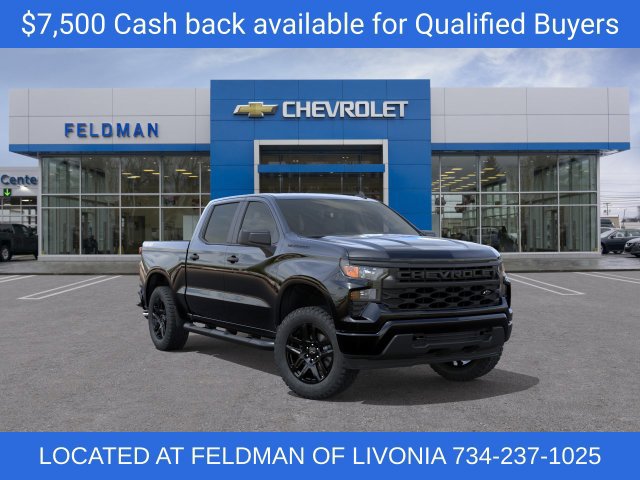 New 2026 Chevrolet Silverado 1500 Custom w/ Turbomax Blackout Package