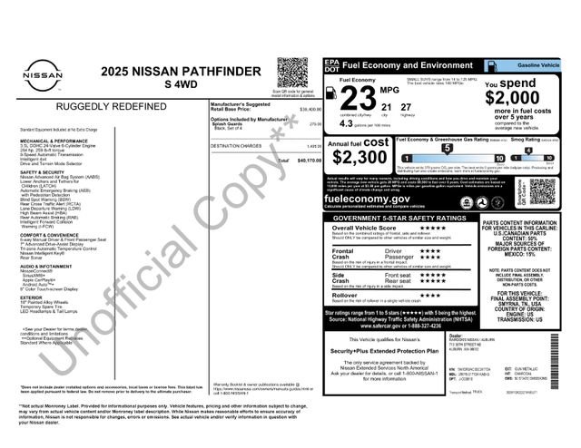 New 2025 Nissan Pathfinder S image 31