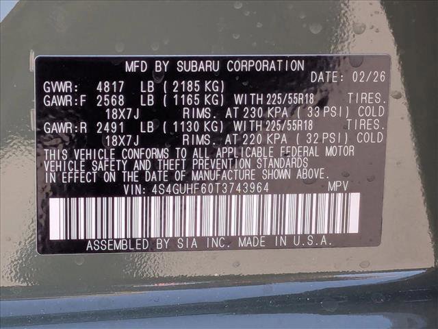 New 2026 Subaru Crosstrek 2.5i Sport AWD/4WD image 18