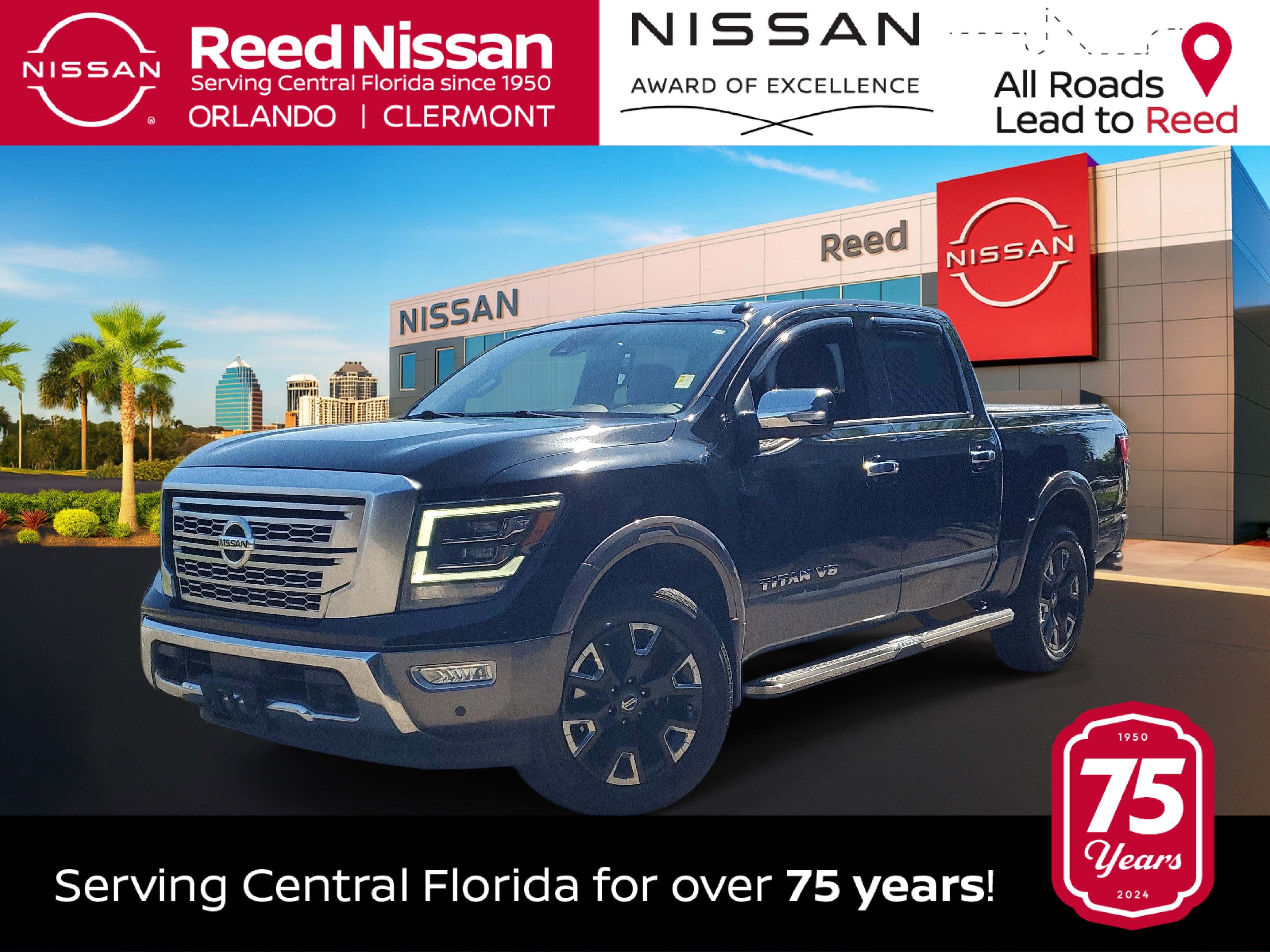 Used 2020 Nissan Titan Platinum Reserve w/ Moonroof Package AWD/4WD image 1
