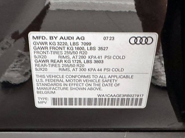 Certified 2024 Audi Q8 e-tron Premium Plus w/ Premium Plus Package AWD/4WD image 33