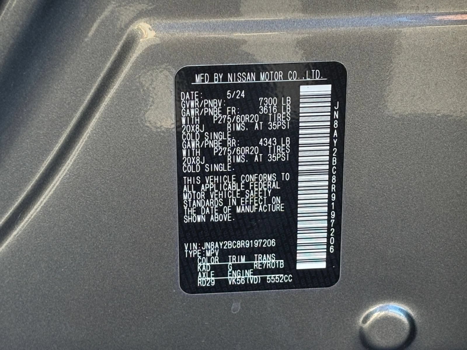 Used 2024 Nissan Armada SL RWD image 33