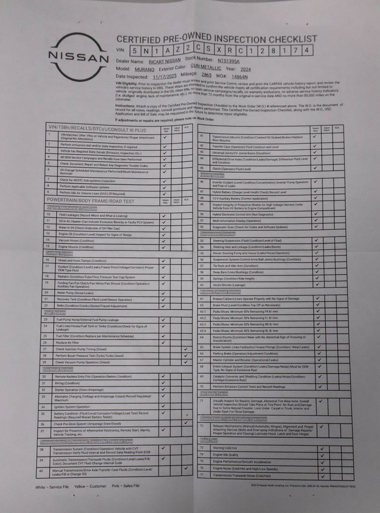 Certified 2024 Nissan Murano SL image 7