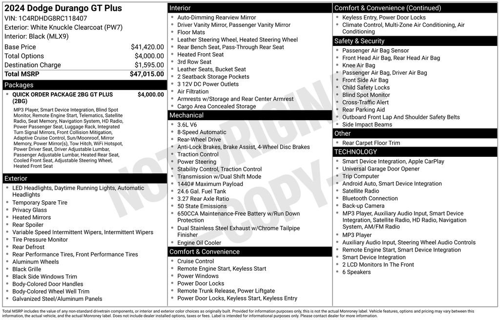 Used 2024 Dodge Durango GT RWD image 17