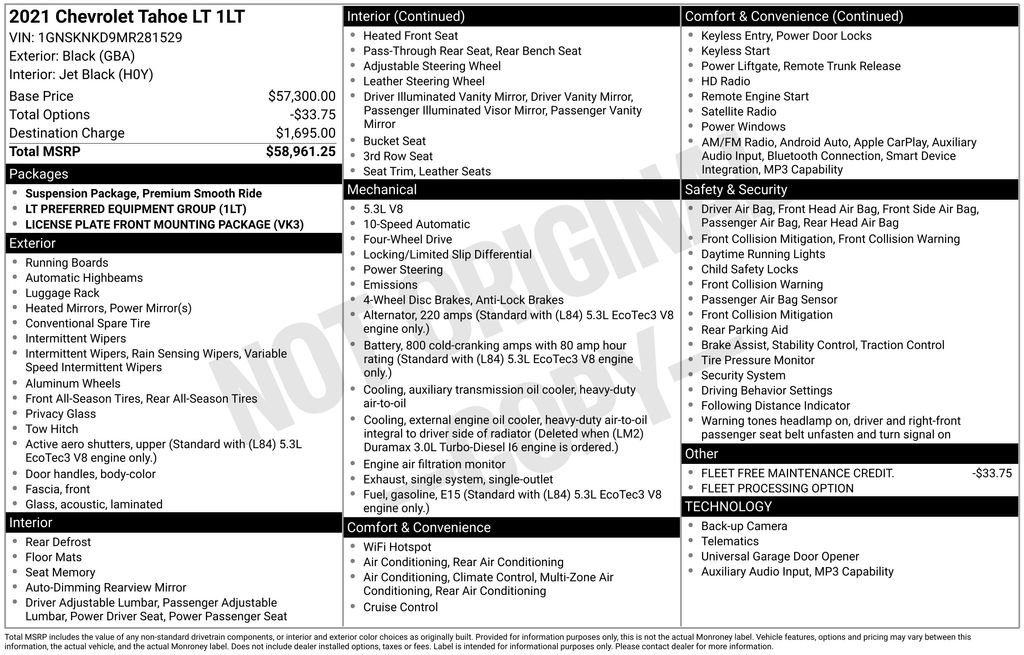 Used 2021 Chevrolet Tahoe LT image 17