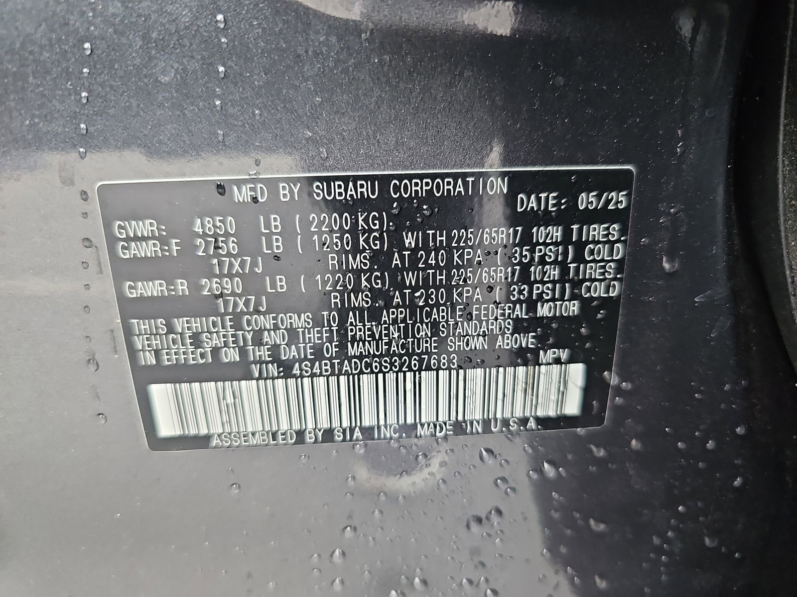 Certified 2025 Subaru Outback Premium image 16