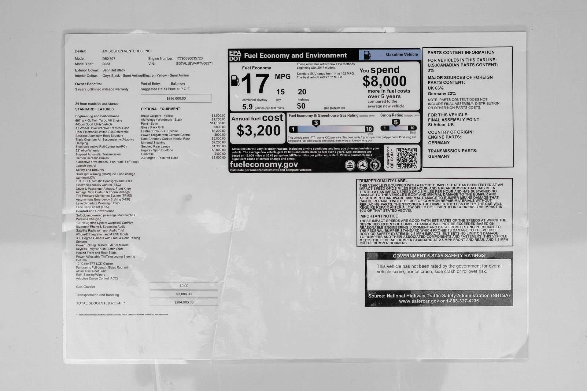 Used 2023 Aston Martin DBX 707 image 75