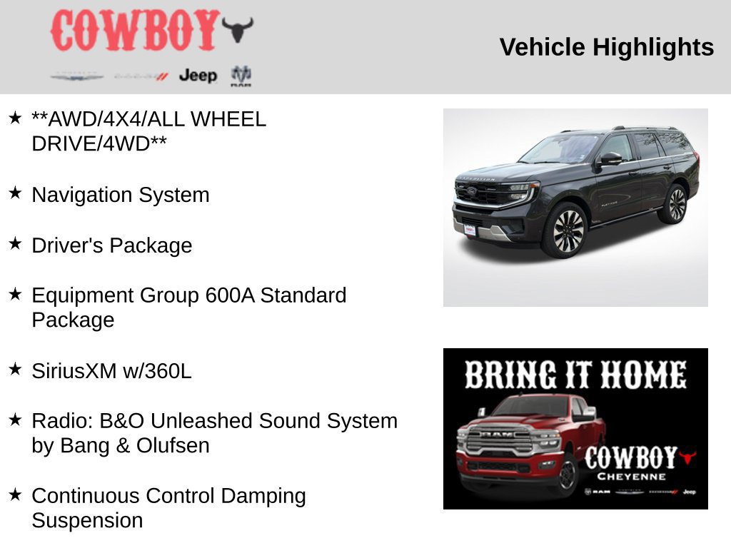 Used 2025 Ford Expedition Platinum w/ Driver's Package AWD/4WD image 5