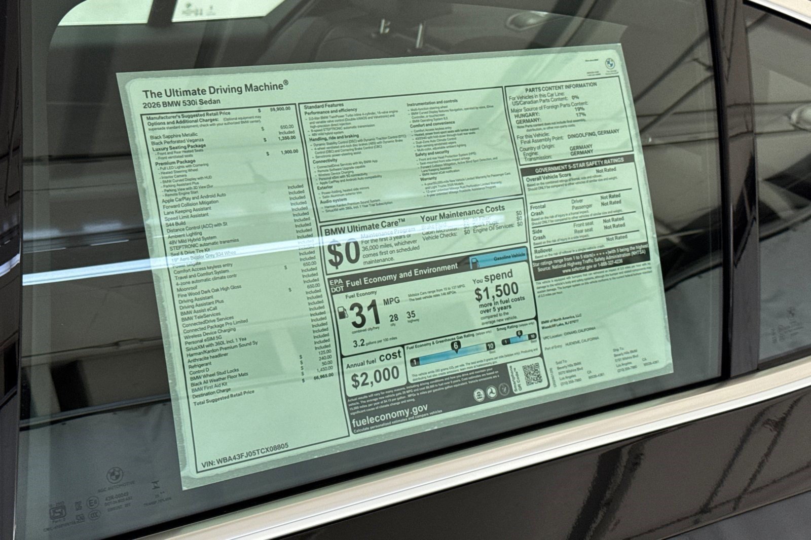 Used 2026 BMW 530i w/ Premium Package RWD image 29