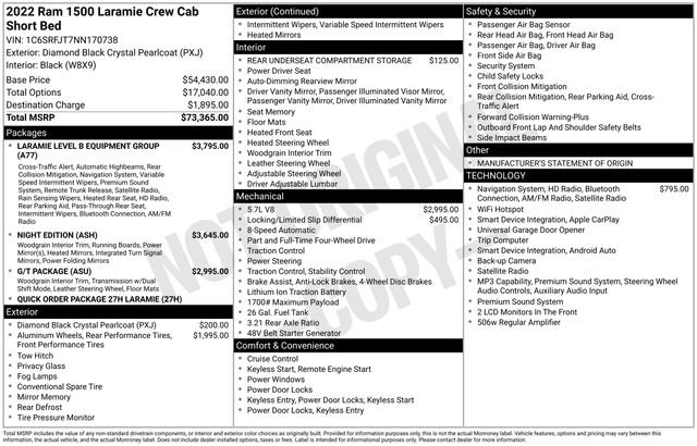 Used 2022 RAM 1500 Laramie AWD/4WD image 4