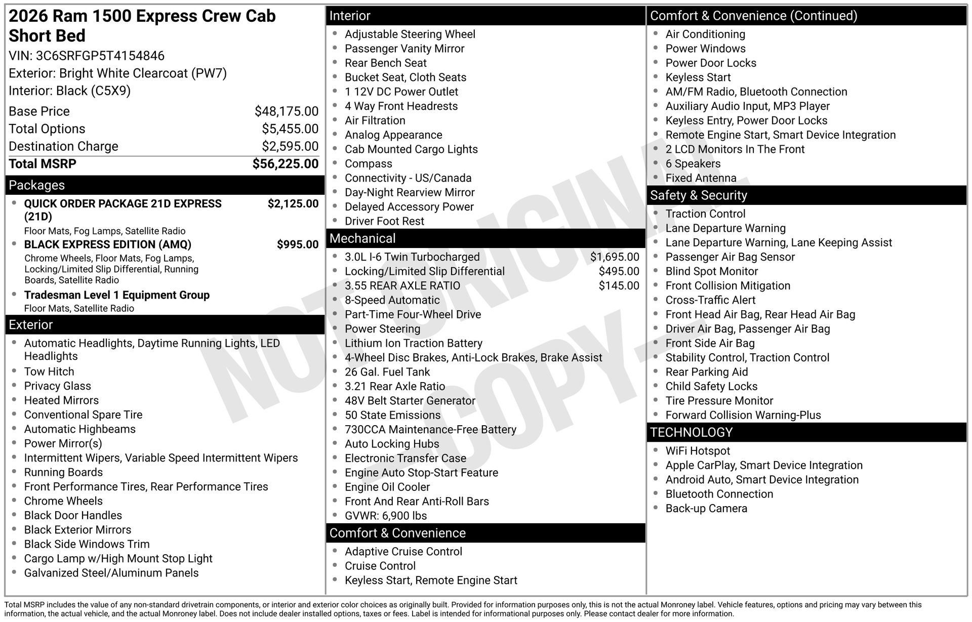 New 2026 RAM 1500 Express image 3