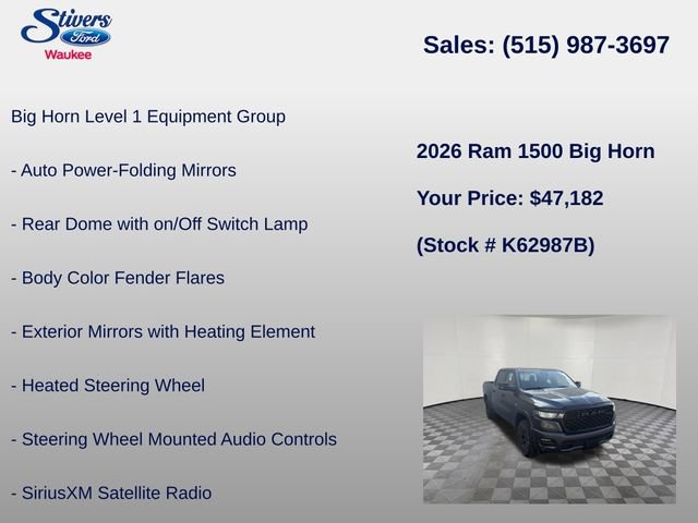 Used 2026 RAM 1500 Big Horn w/ Night Edition AWD/4WD image 22