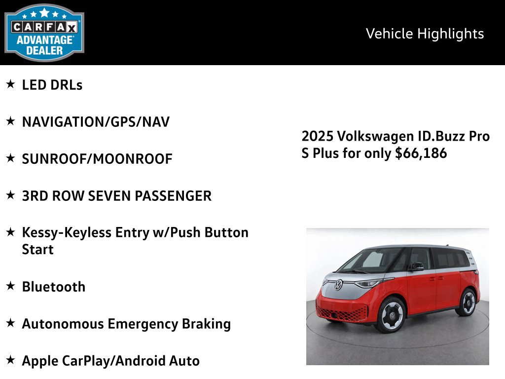 Certified 2025 Volkswagen ID. Buzz Pro S Plus AWD/4WD image 4