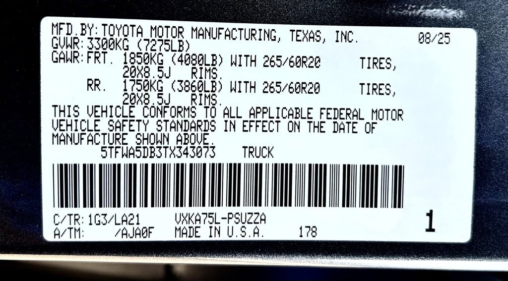 New 2026 Toyota Tundra Limited image 26