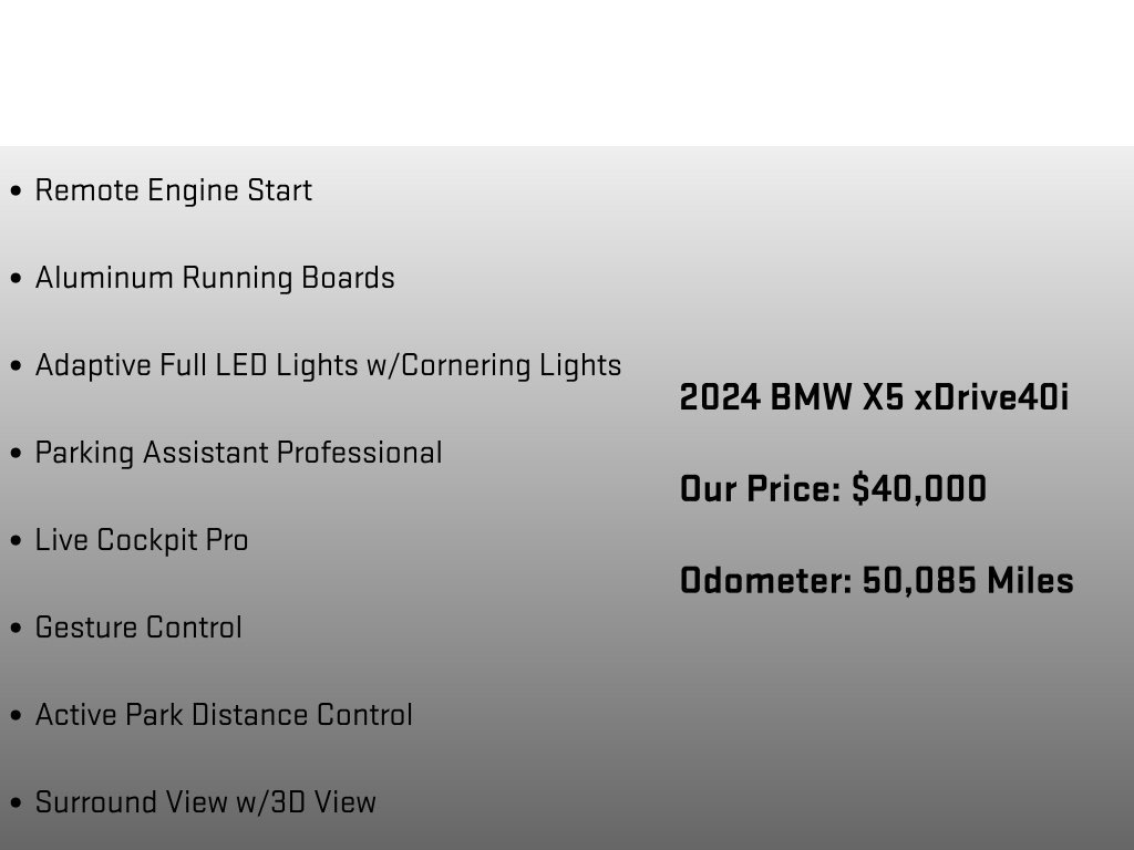 Used 2024 BMW X5 xDrive40i w/ Premium Package AWD/4WD image 30