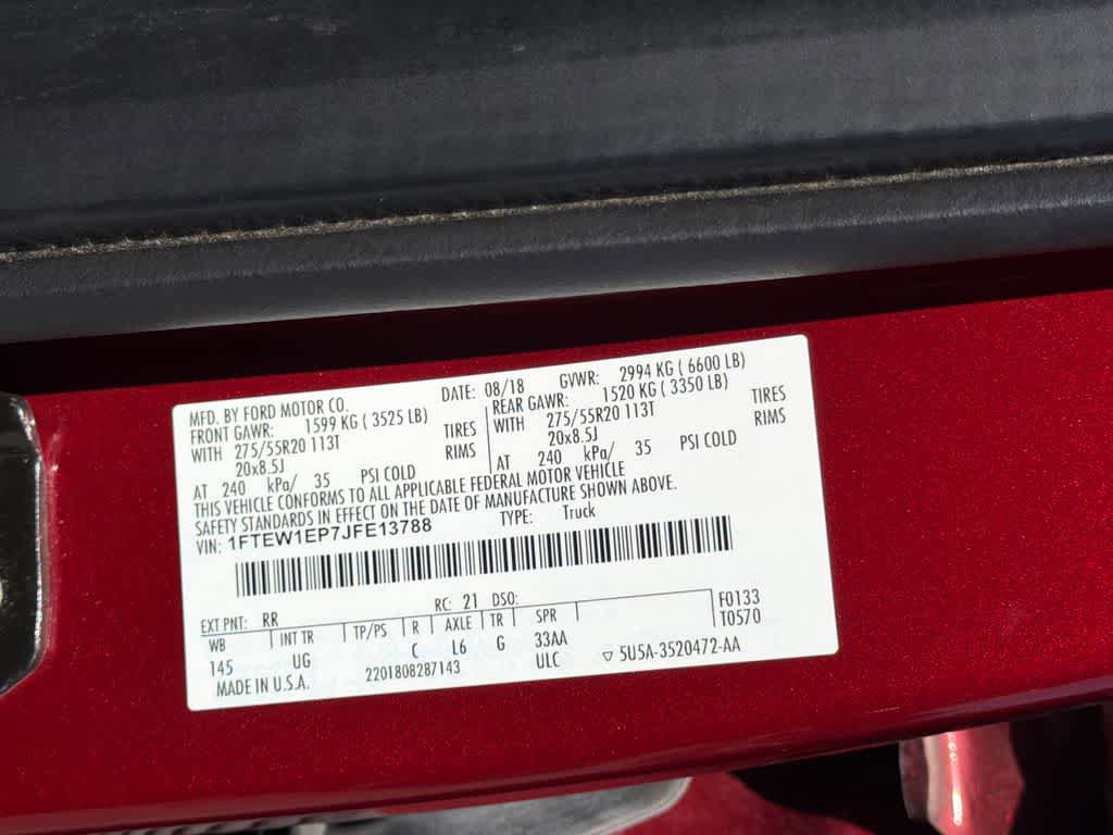 Used 2018 Ford F150 XLT w/ Equipment Group 302A Luxury AWD/4WD image 32