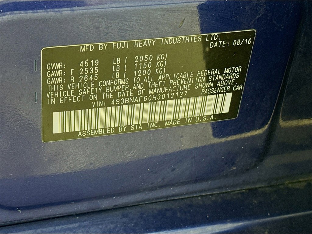 Used 2017 Subaru Legacy 2.5i Premium image 31