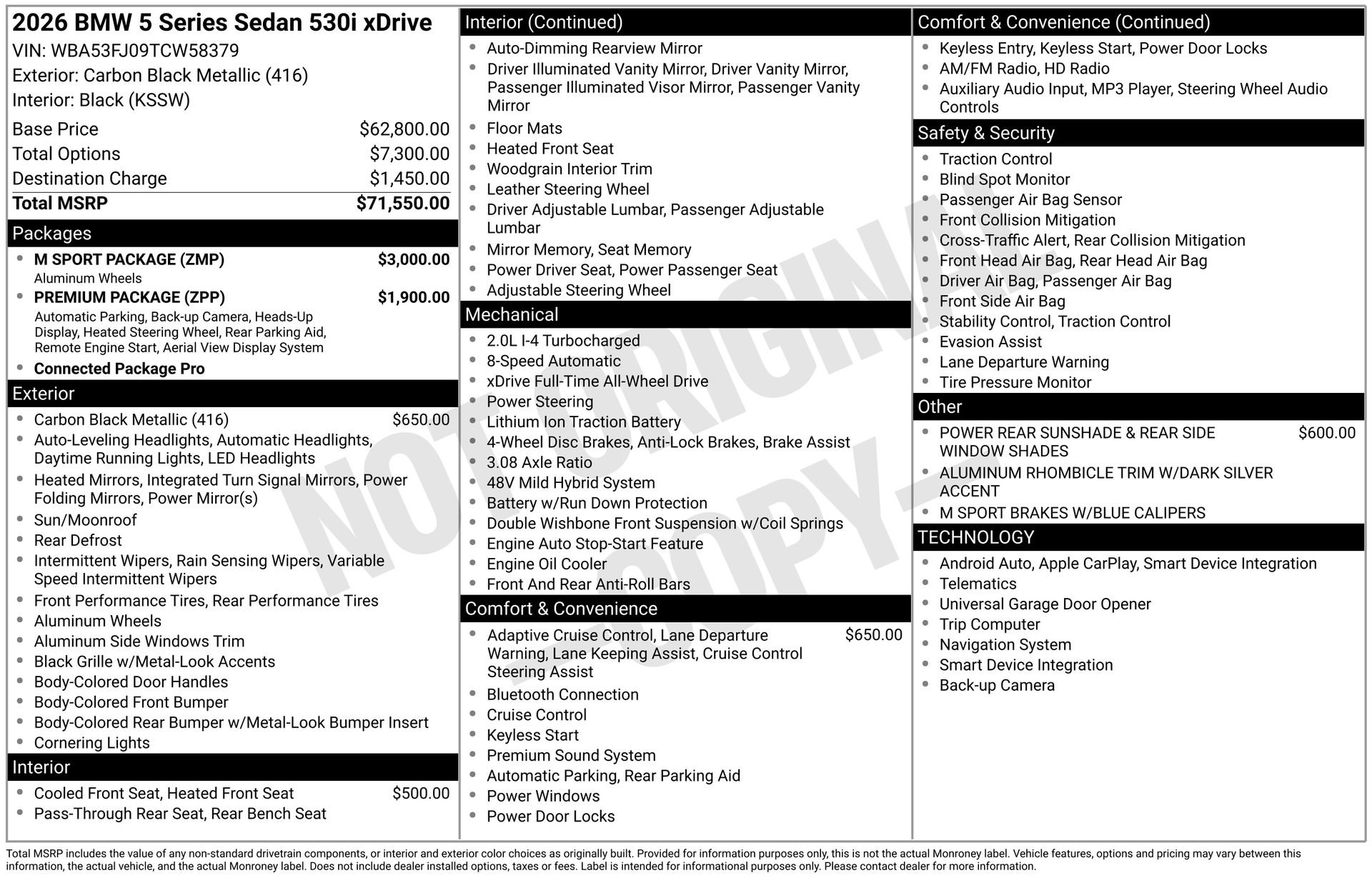 New 2026 BMW 530i xDrive image 10