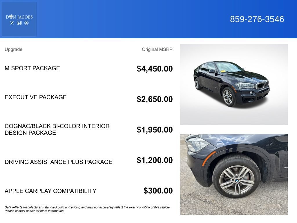 Used 2018 BMW X6 xDrive50i AWD/4WD image 5
