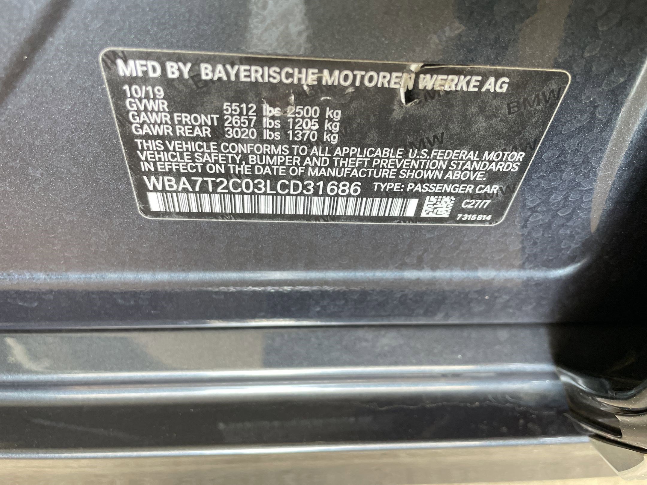 Used 2020 BMW 740i w/ Premium Package RWD image 11