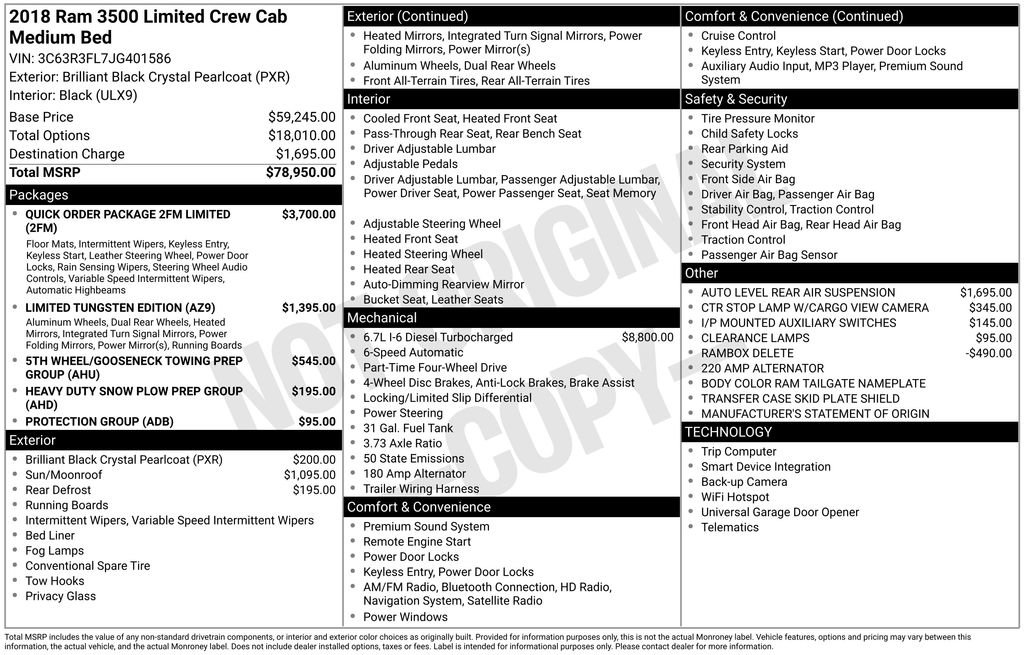 Used 2018 RAM 3500 Laramie Longhorn image 2