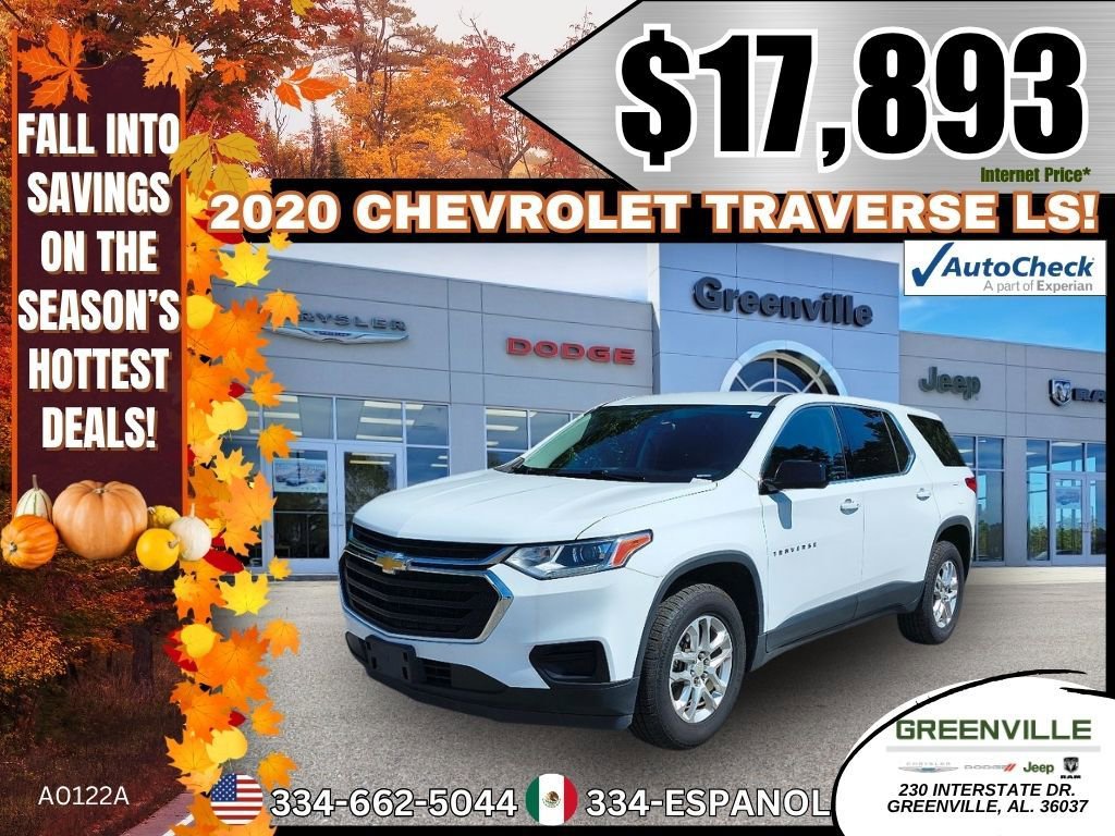Used 2020 Chevrolet Traverse LS