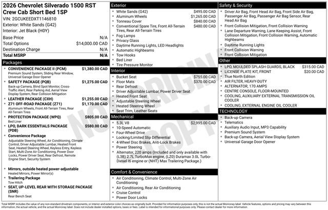 New 2026 Chevrolet Silverado 1500 RST w/ Convenience Package II image 2