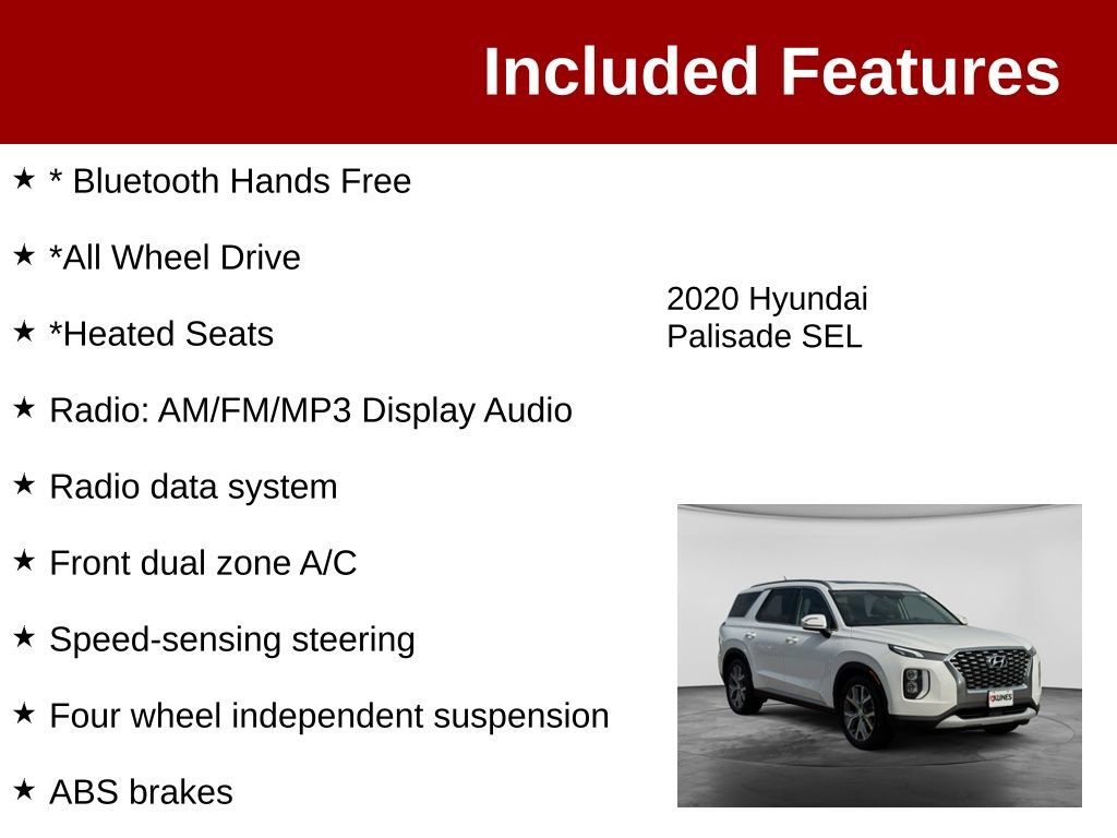 Used 2020 Hyundai Palisade SEL AWD/4WD image 3