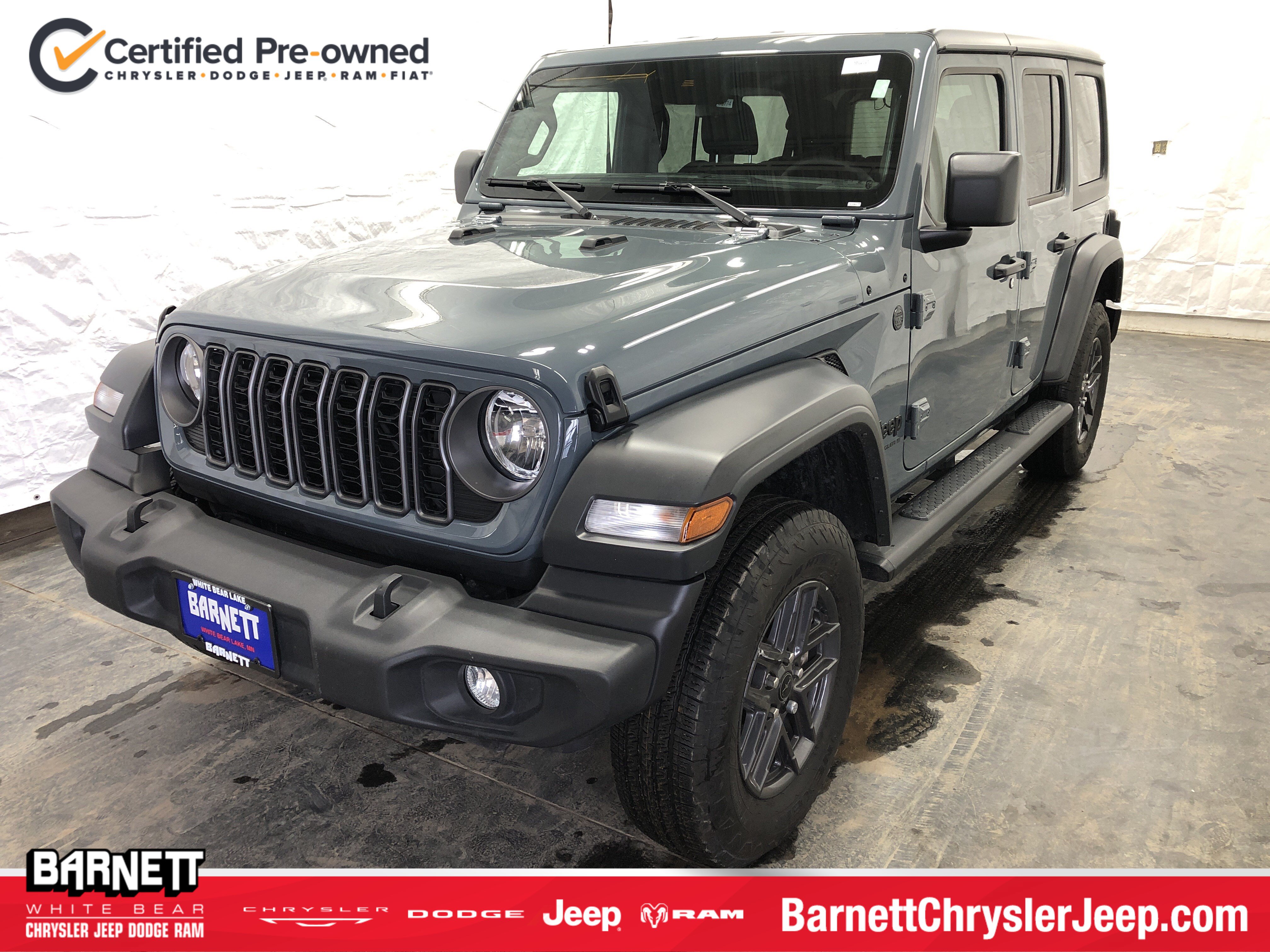 Certified 2025 Jeep Wrangler Unlimited Sport AWD/4WD image 1