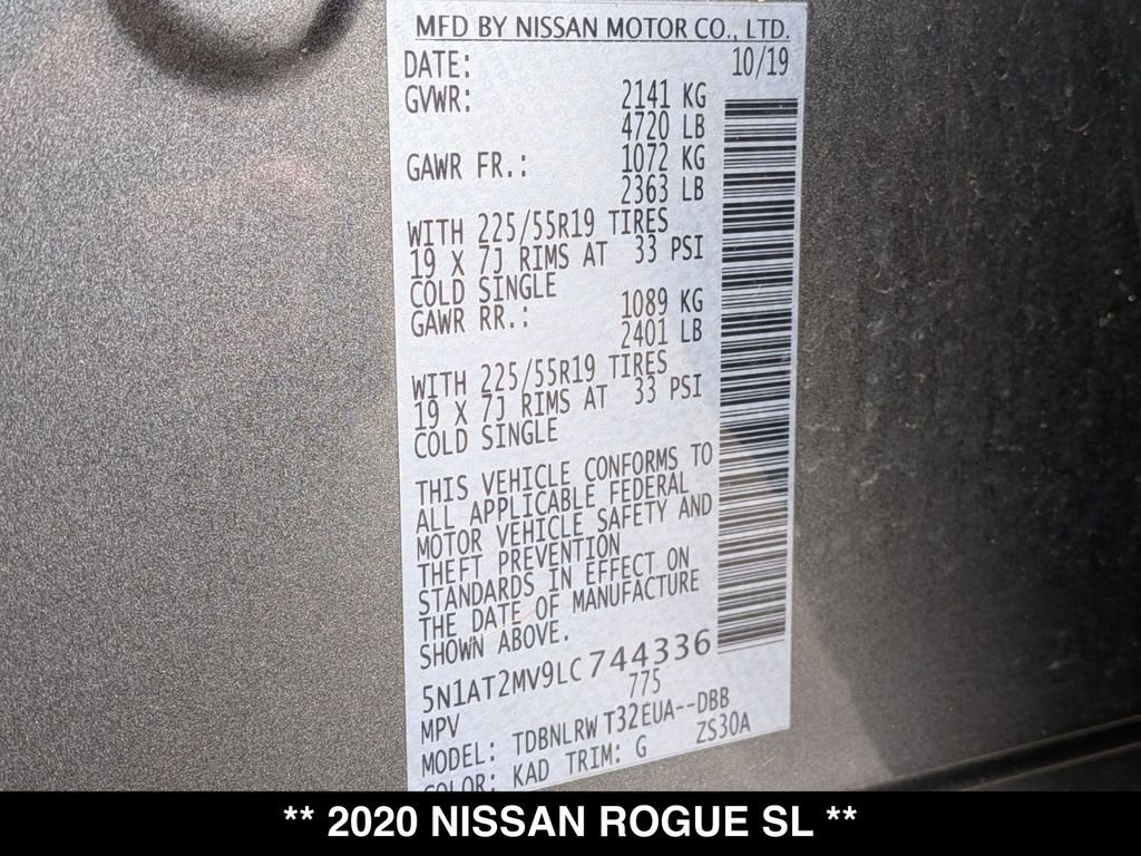 Used 2020 Nissan Rogue SL image 28