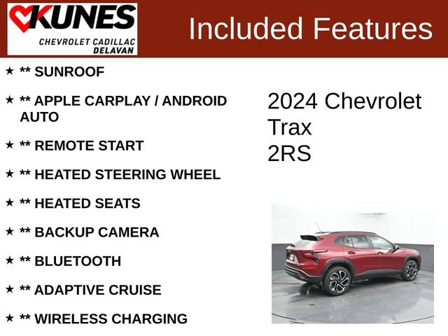 Used 2024 Chevrolet Trax RS w/ Sunroof Package FWD image 3