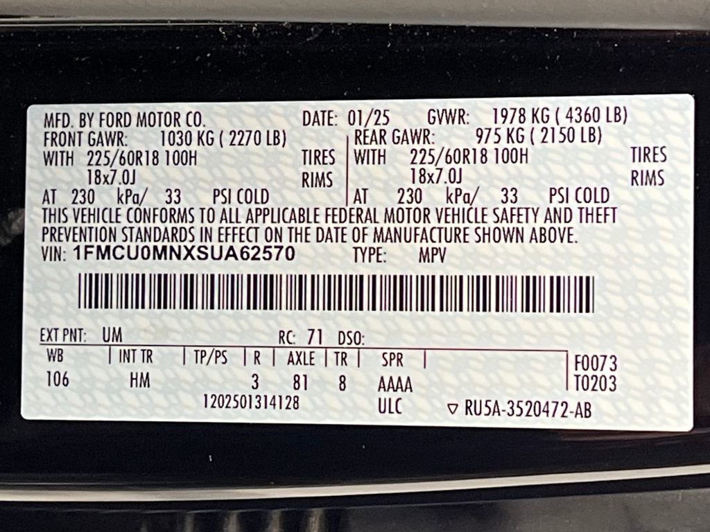 Used 2025 Ford Escape ST-Line image 66