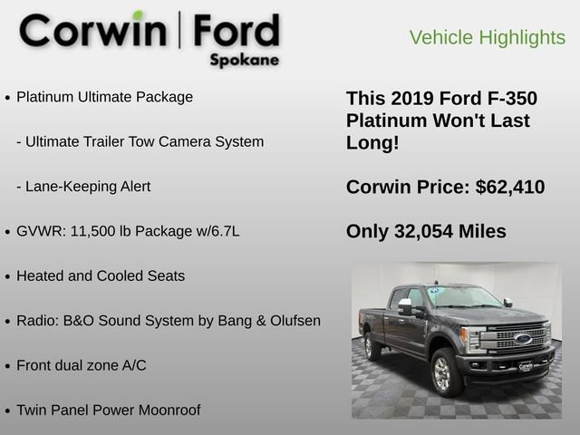 Used 2019 Ford F350 Platinum w/ Platinum Ultimate Package image 12