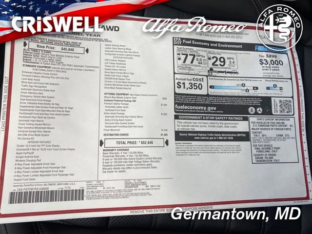 Used 2024 Alfa Romeo Tonale Ti w/ Active Assist Package image 48