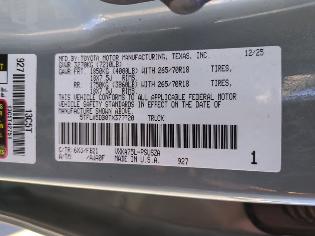 Used 2026 Toyota Tundra SR5 w/ SR5 Convenience Package AWD/4WD image 24