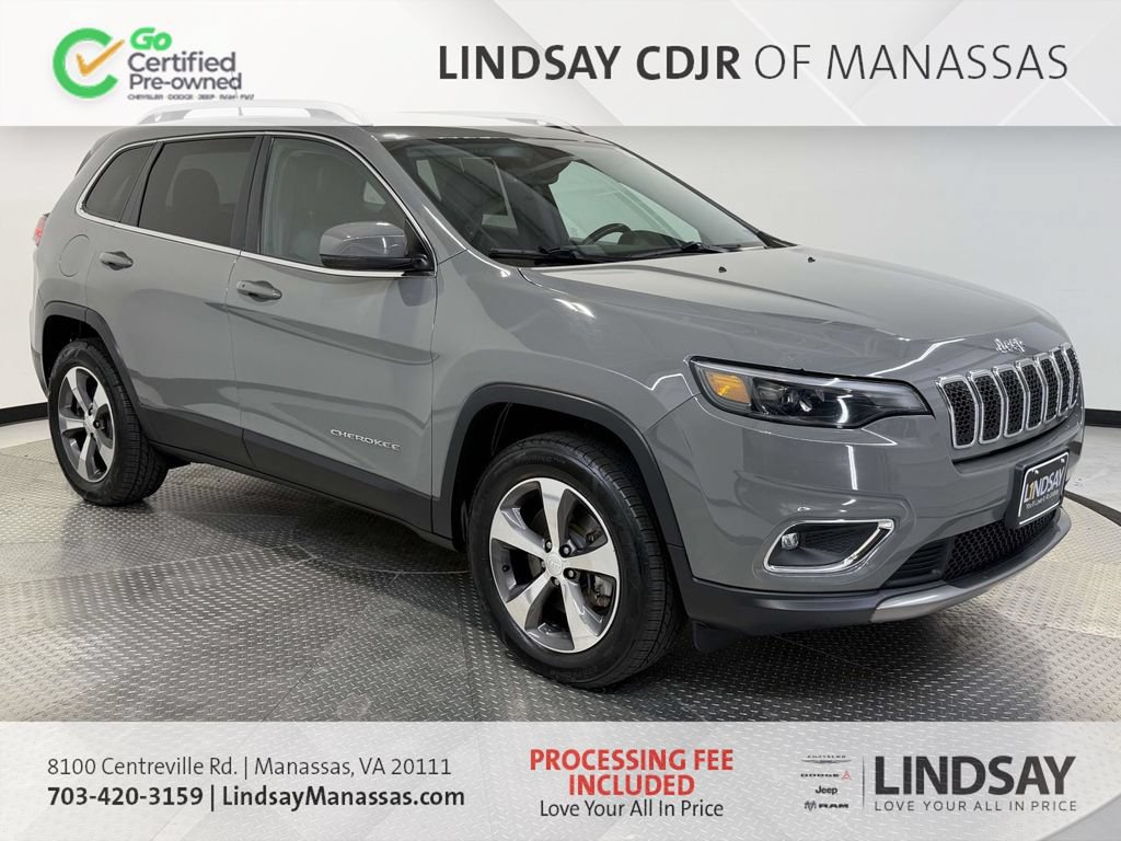 Certified 2020 Jeep Cherokee Limited AWD/4WD image 1